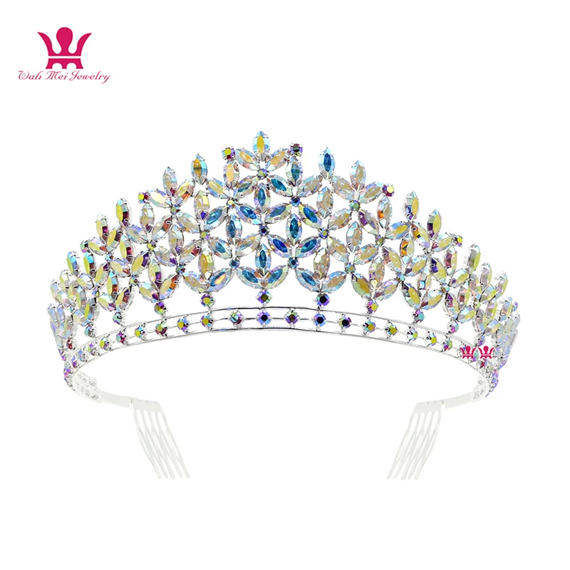 

Australian Crystal Rhinestone Tiara Crown Bridal Princess wedding Pageant Shining Hair jewelry Accessories Noble Luxurious 02190