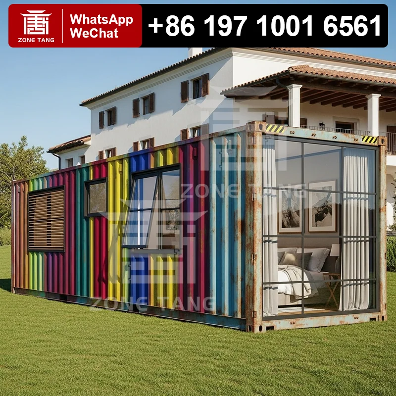 

Dining Room Bungalow Home Factory Prefabrication Fabricated Homes Flat Pack House Temporary Prefab Container System Safe Folding