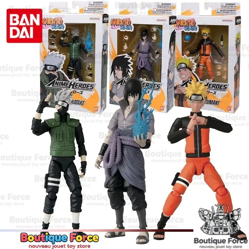 

Bandai Naruto Uzumaki Naruto Uchiha Sasuke Hatake Kakashi Jointed Movable Action Figure Toy Collectible Anime Model Set for