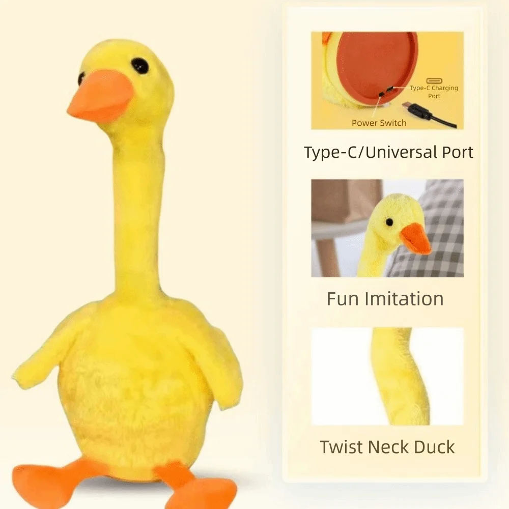 Dancing Duck Electric Duck Singing Recording Repeating Dancing Talking Duck Interactive What You Say Repeating Talking Duck