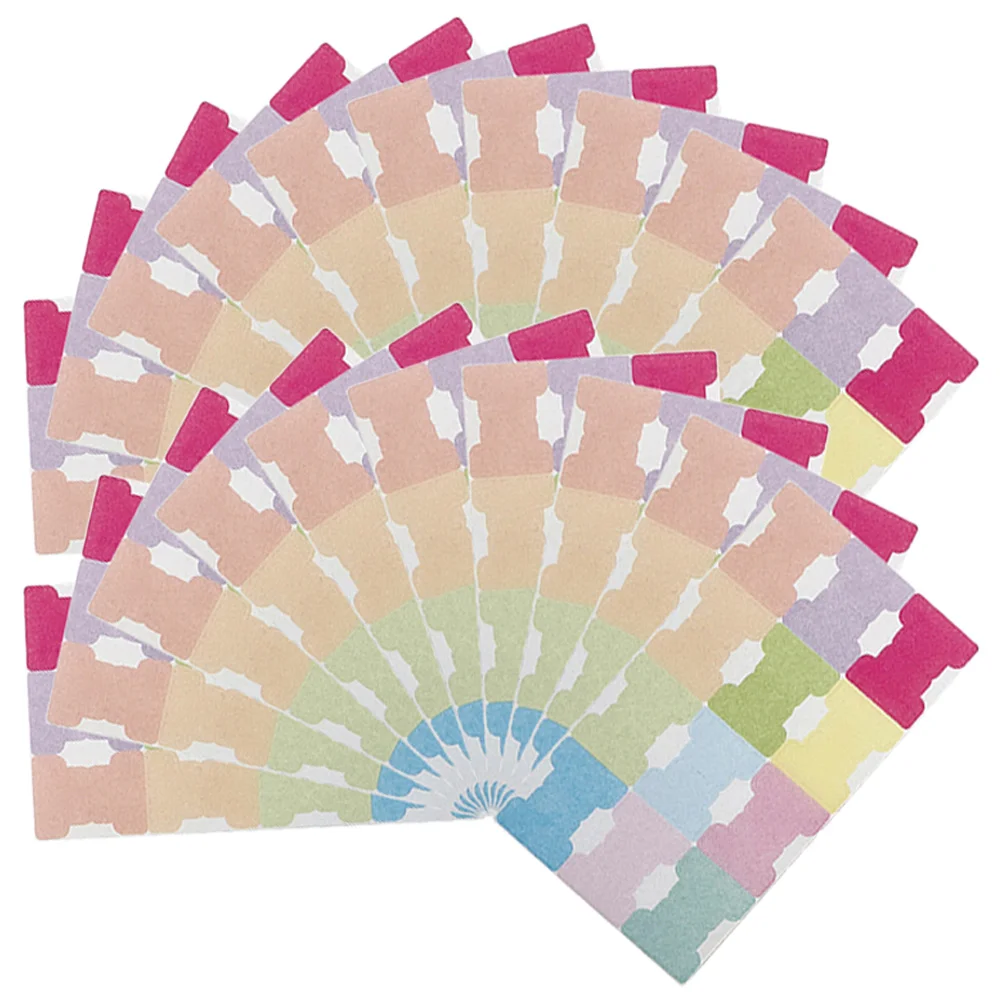 20 Sheets Index Label Household Book Tabs Portable Composite Material for Annotating Books