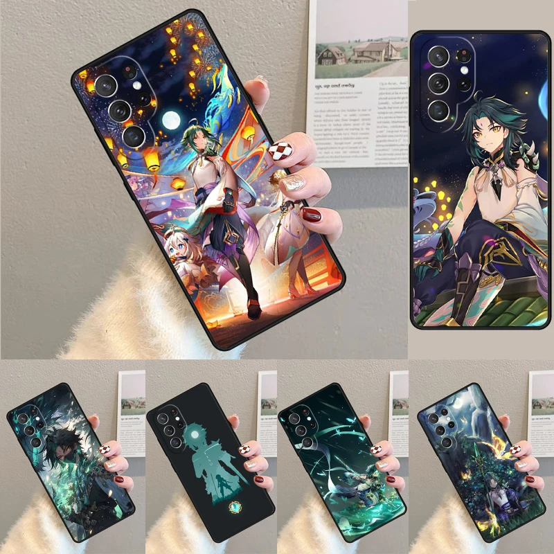 Genshin Impact Xiao weiche Silikon-Handyhülle für Samsung Galaxy Note 10 Pro S26 S25 S24 S23 S22 S21 Plus S25Ultra Capa Cover