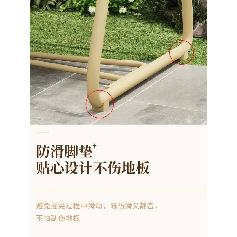 Customizable Outdoor Garden Swing Home Indoor Rocking Chair Balcony Hanging Basket