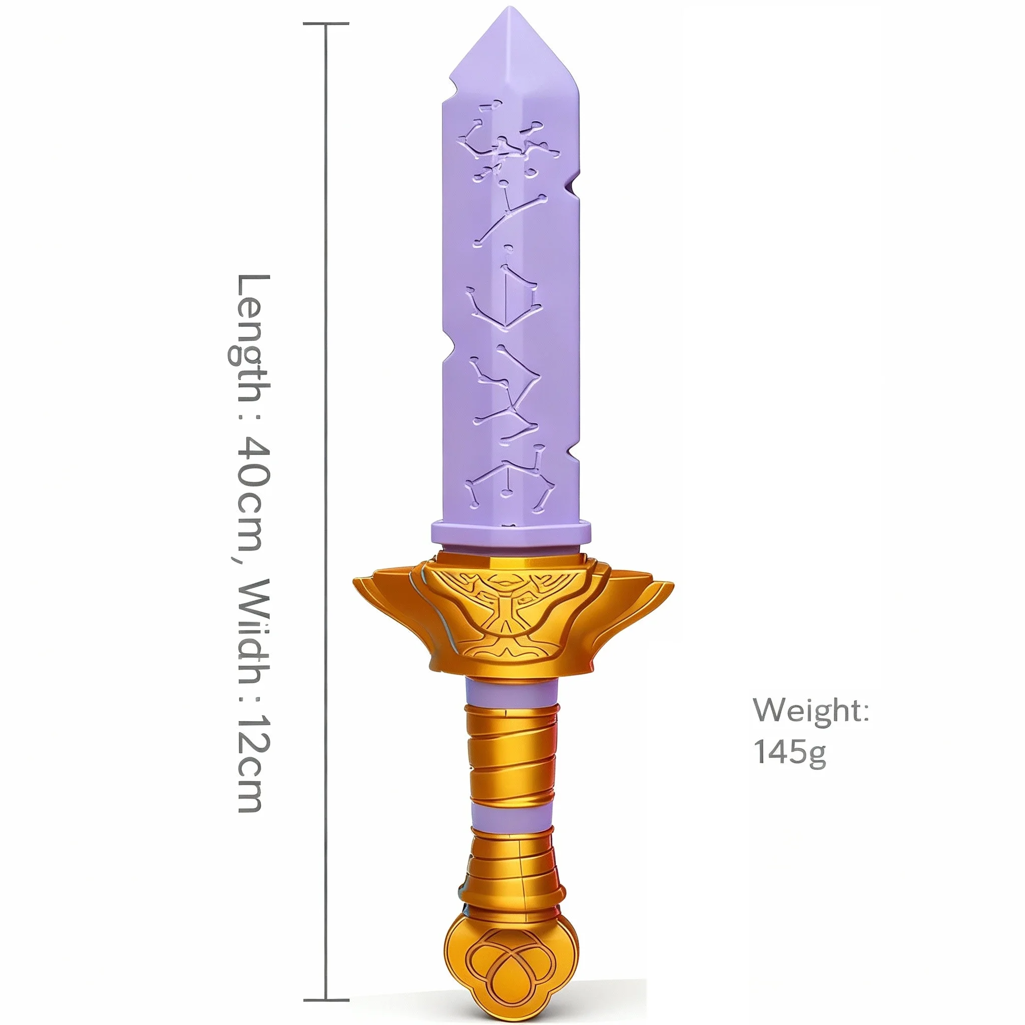 3d impresso faca longa meninas grupo roleplay espada ornamento adereços rumi espada cosplay acessórios de fantasia fontes de festa presentes