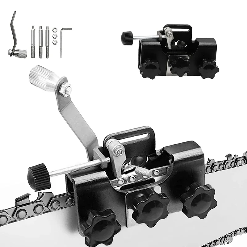

Woodworking Chainsaw Sharpener Jig Manual Chainsaw Chain Sharpening for Most Chain Saw Electric Saw Portable Chain Grinder