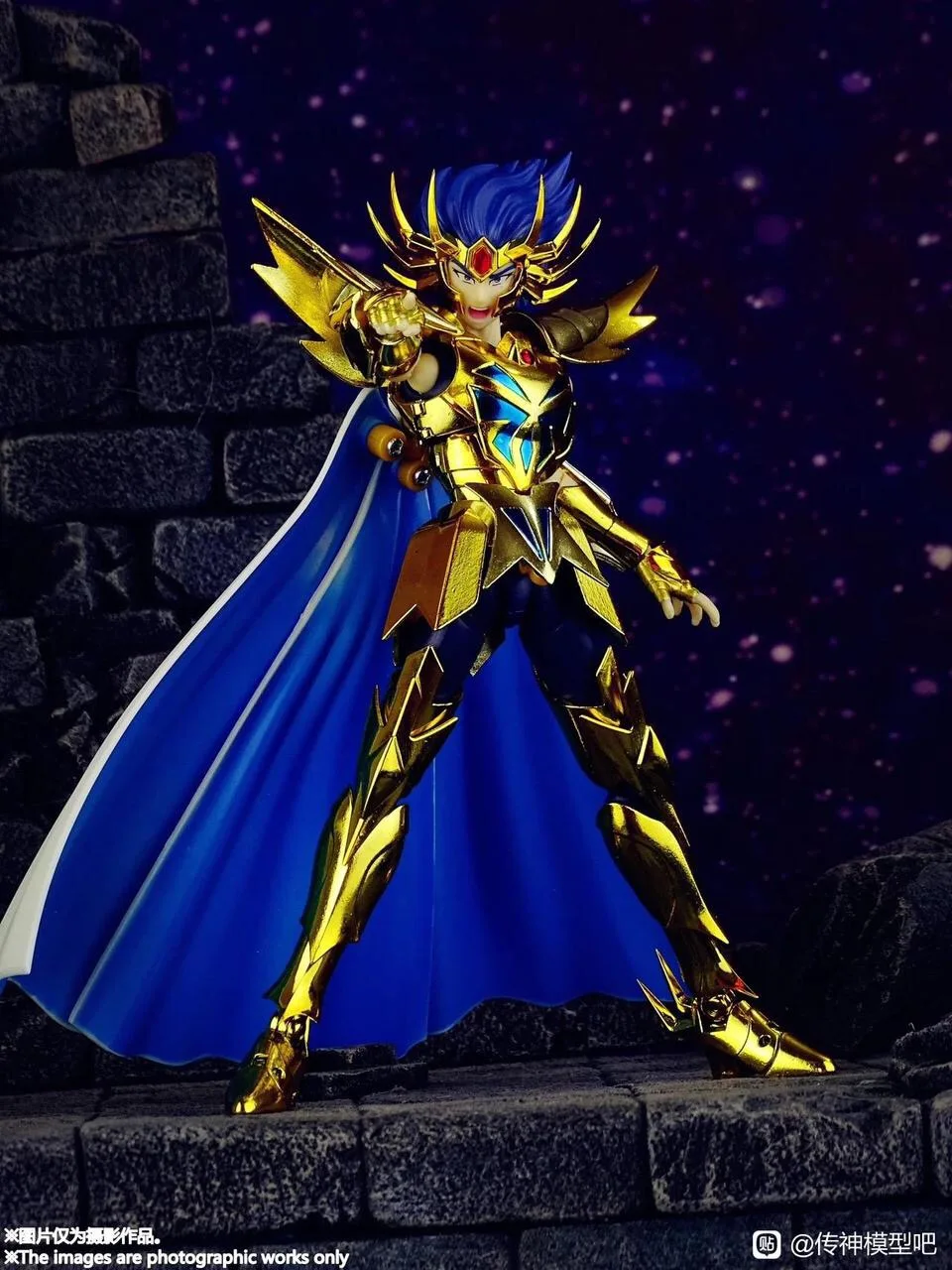 CS Newest Anime Saint Seiya / myth cloth Chuanshen Cancer Dethmask Myth EX 24K Oce Gold Saint Metal Action Figure