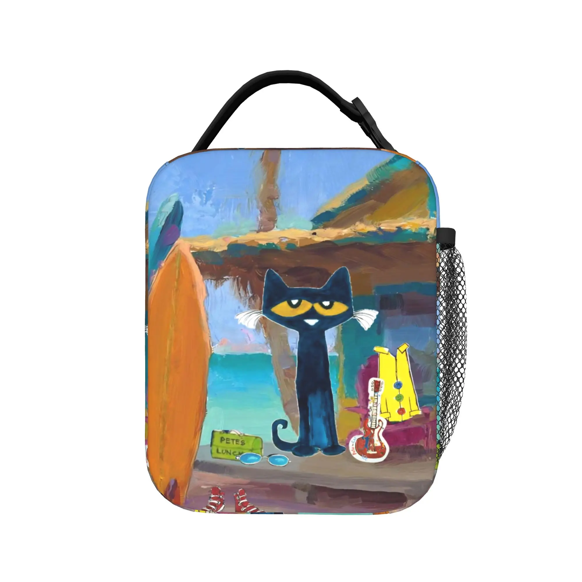 Insulated Lunch Tote Bag Pete The Cat Merch  Food Box Ins Style Thermal Cooler Lunch Box For Outdoor