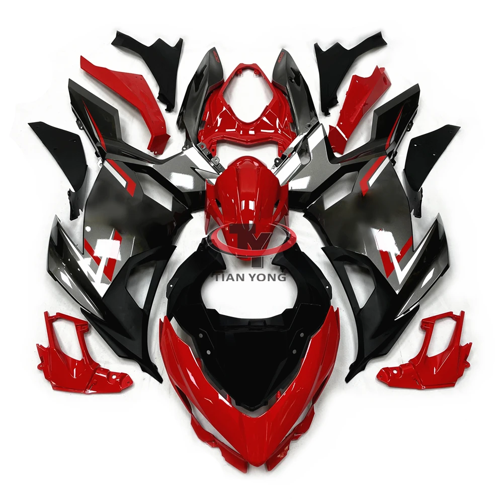 

Motorcycle For Ninja400 Full Fairing Kit 2018-2025 Fit NINJIA 400 Bodywork Cowling Injection 2020 Prints Bright Red Titanium