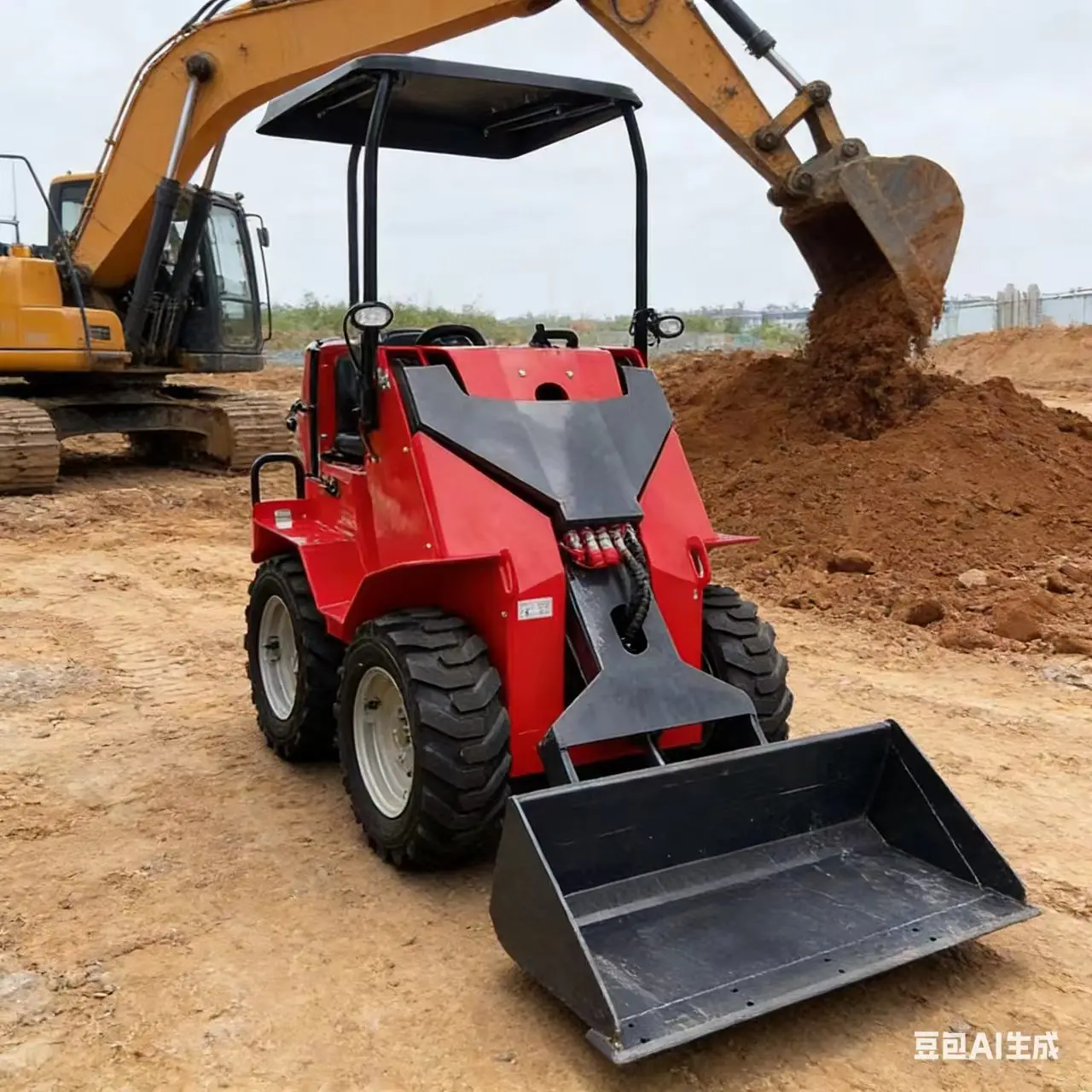 

Customized Skid Steer Loader with Comfortable Cab Safety Belt Easy Control Suitable for Long Time Working