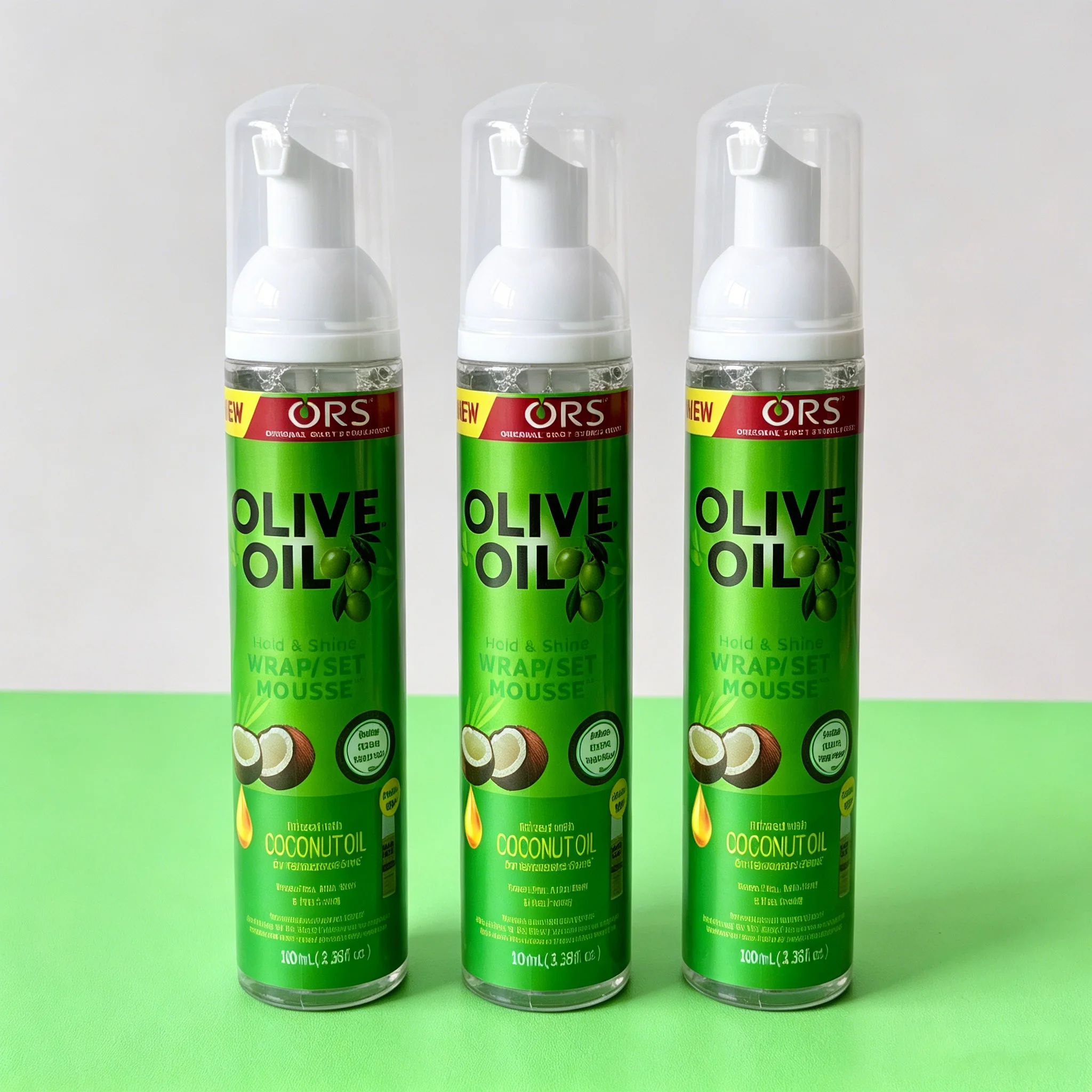 100ml Curly Hair Mousse Strong Hold Olive Oil Hair Styling Foam Anti-Frizz Wig Styling Mousse for Women image 5
