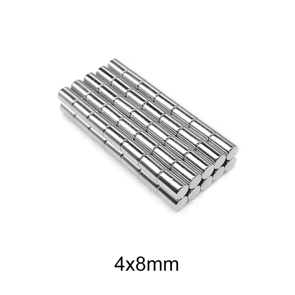 4x8 mm Mini Small Round Magnets N35 Neodymium Magnet Dia 4x8mm Permanent NdFeB Strong Powerful Magnets 4*8 mm