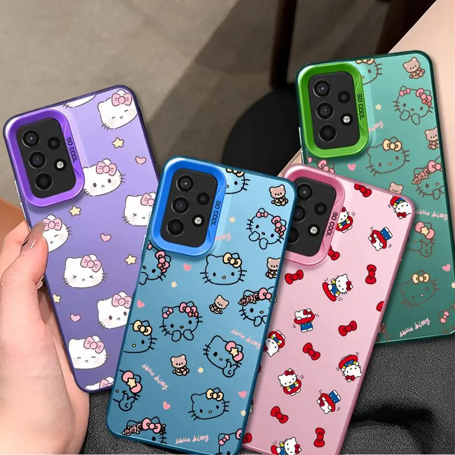 Чехол для телефона Hellos K-Kitty для Realme C55 C35 C33 C53 C31 C21 C21Y C20 C15 10 9i 12 11 8i 8 Задняя мягкая обложка