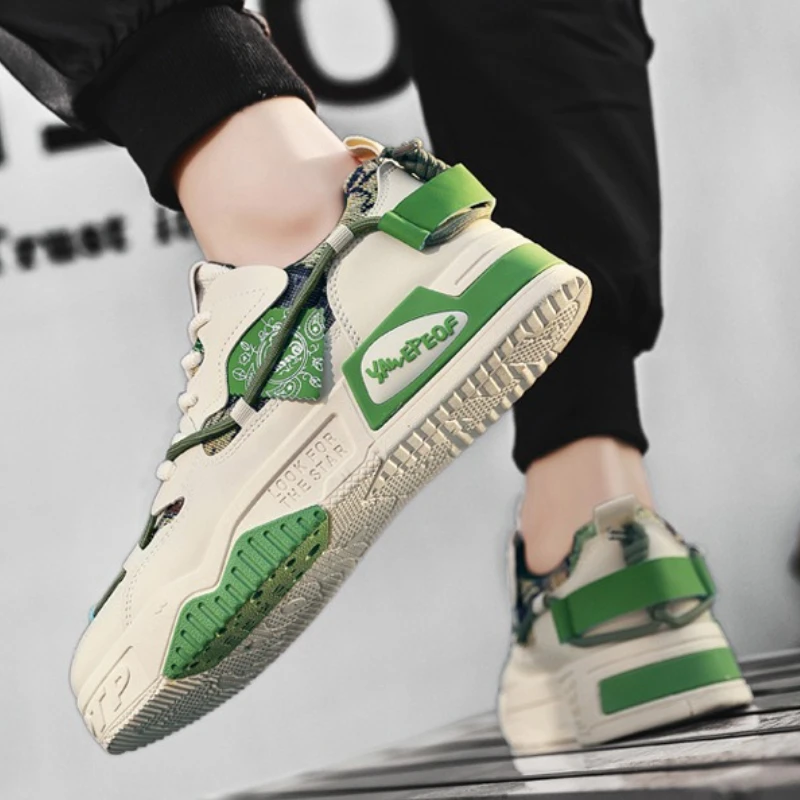 

Роскошные мужские кроссовки 2025 года. Новые дышащие туфли для скейтборда с низким берцем. Универсальные удобные кроссовки на мягкой подошве. Дизайнерская обувь.