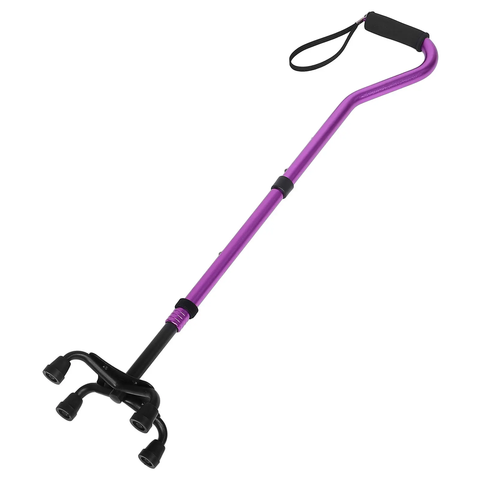 Lightweight Aluminum Adjustable Cane for Seniors Ergonomic Forearm Grip Foldable Telescopic Walking Stick with Comfortable