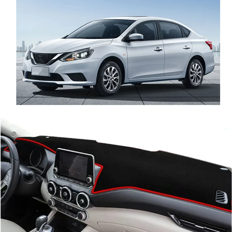 

For Nissan Sentra Sylphy B18 2020 2021 2022 2023 2024 2025 Dashboard Cover Mat Pad Anti-UV Dash Sun Shade Carpet Car Accessories