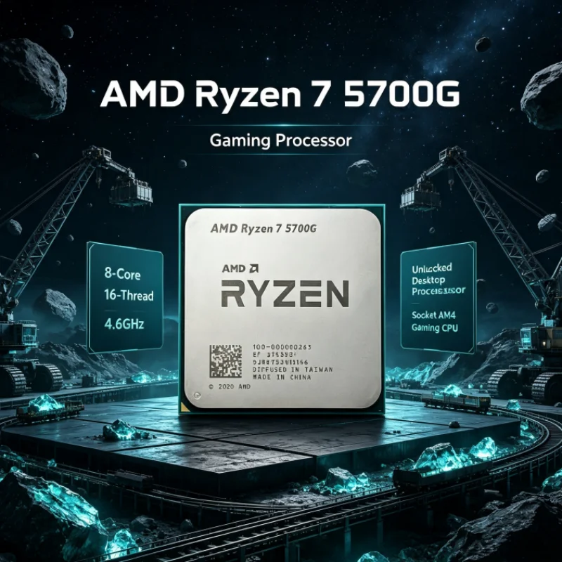 AMD Ryzen R7 5700G CPU 7nm 8-Core 16-Thread 4.6GHz 16MB L3 AM4 100-000000263