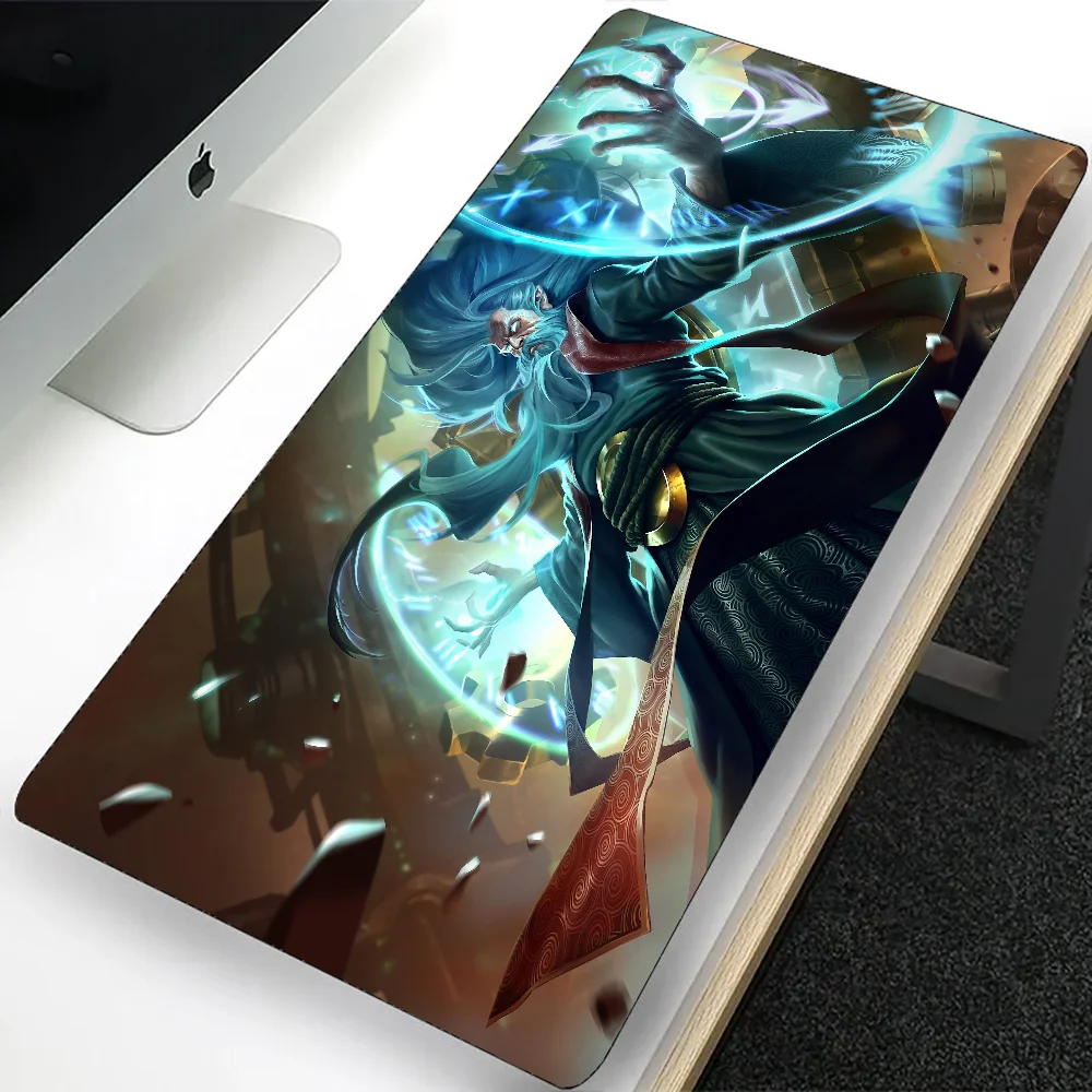 League of Legends Zilean Large Gaming Mouse Pad Computer Mousepad PC Gamer Laptop Mouse Mat XXL Office Keyboard Mat Desk Pad