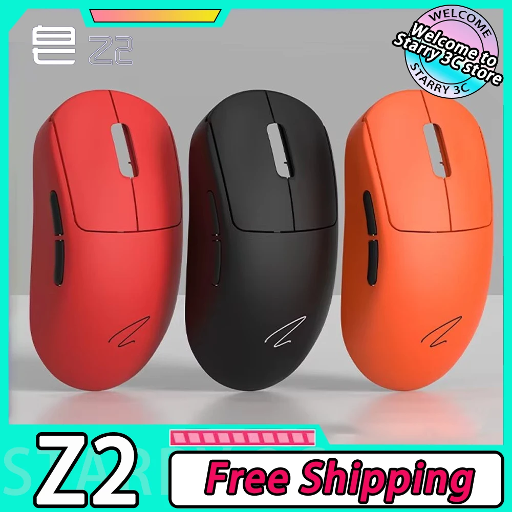 Zaopin Z2 Wireless Mouse Tri Mode Paw3395 Lightweight 4k Return E-Sports Mouse Gamer Accessory Computer Gaming Mice Office Gifts