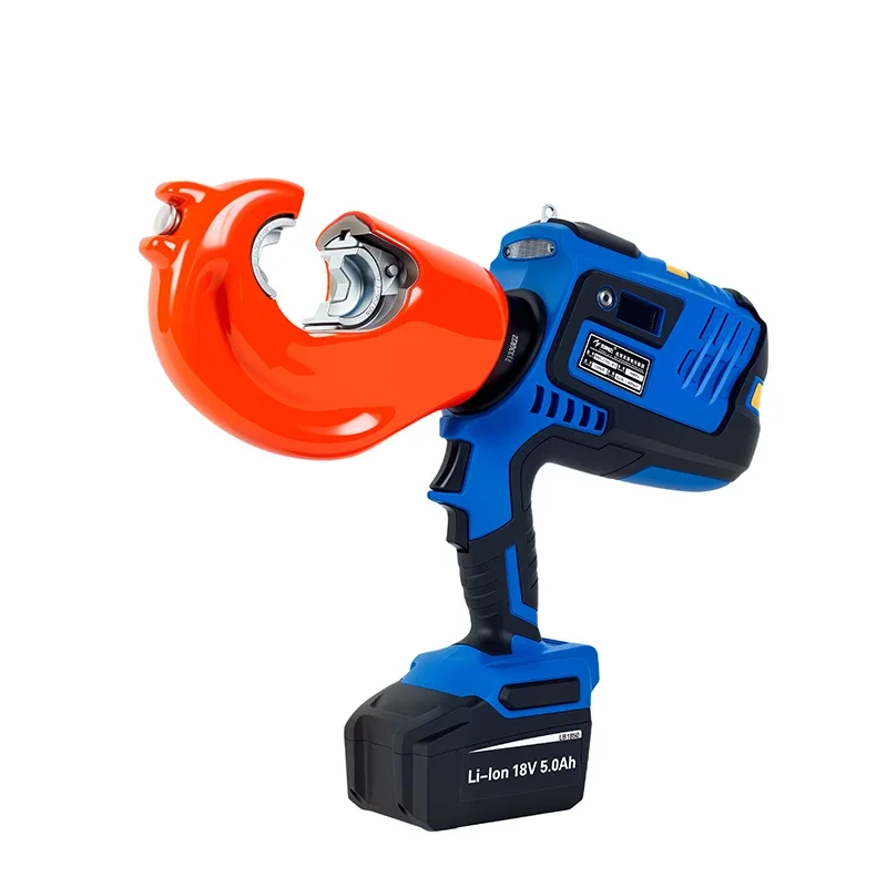 NBC-713XL-KV 13T Battery Powered Insulated Hydraulic Crimping Tool Live Working Cable Lug Crimper for Cu/Al Terminals 400mm²
