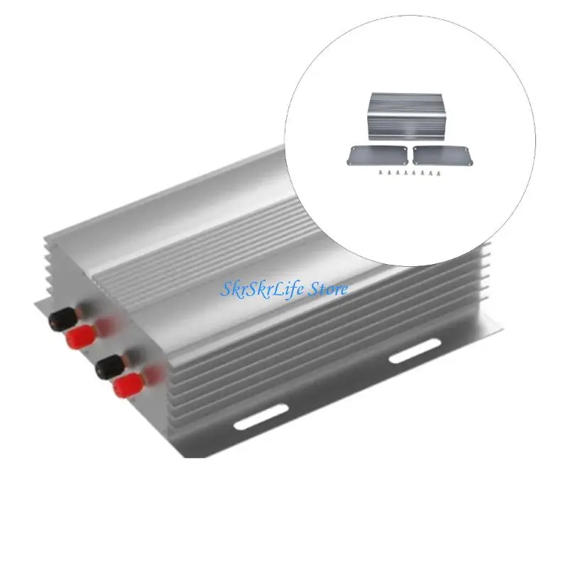 

E65E Aluminum Alloy Electronic Enclosure for Power Amplifiers with Sealing 55x95x130mm