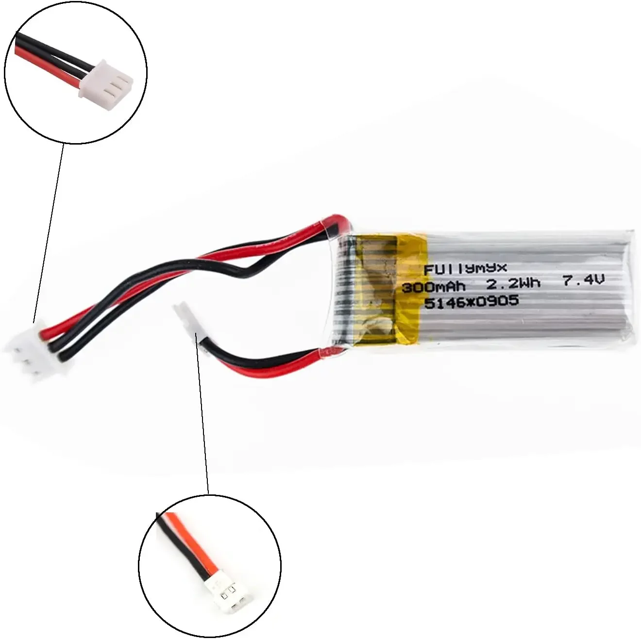 7.4V 300Mah 35C 2S LiPo Battery XH2.54 plug For Wltoys F959 Rc Airplane Spare Parts Xk Dhc-2 A600 A800 A430 A180 F22 aircraft RC