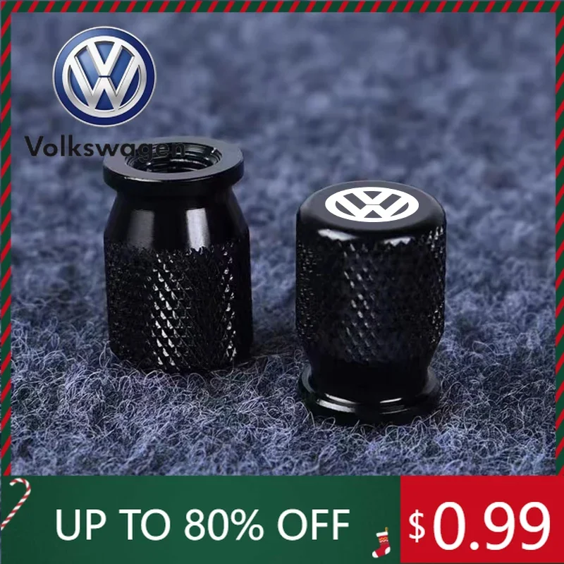 

Для VW Volkswagen Jetta MK5 Golf, 4 шт. алюминиевых герметичных колпачков для ниппелей шин с эмблемой, для VW Volkswagen Golf Polo