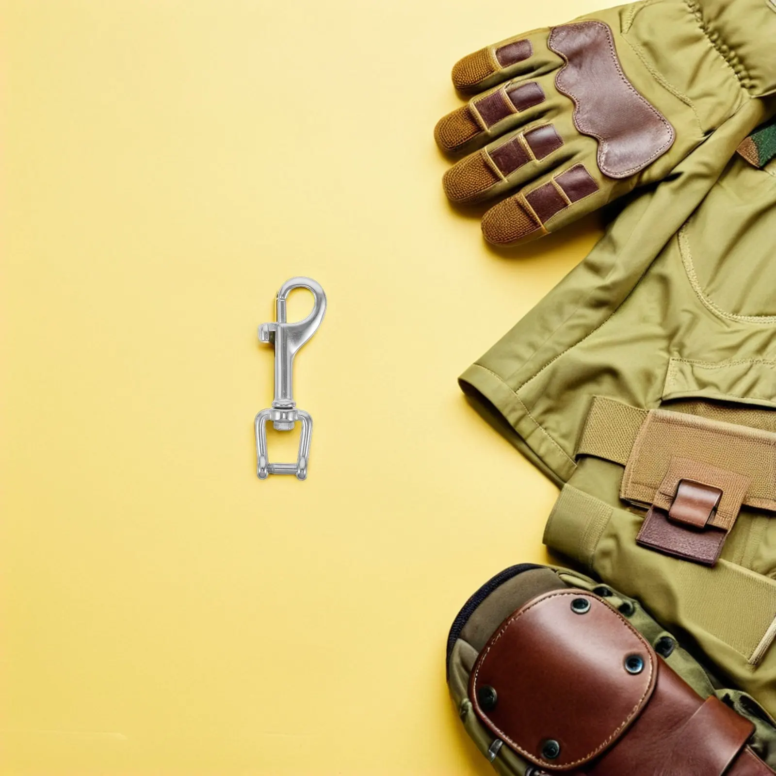 Карабин-защелка из нержавеющей стали с пружинным механизмом, сверхмощный, для дайвинга, аксессуаров для ласт, морского снаряжения Карабин-защелка из нержавеющей стали с пружинным механизмом, сверхмощный, для дайвинга, аксессуаров для ласт, морского снаряжения