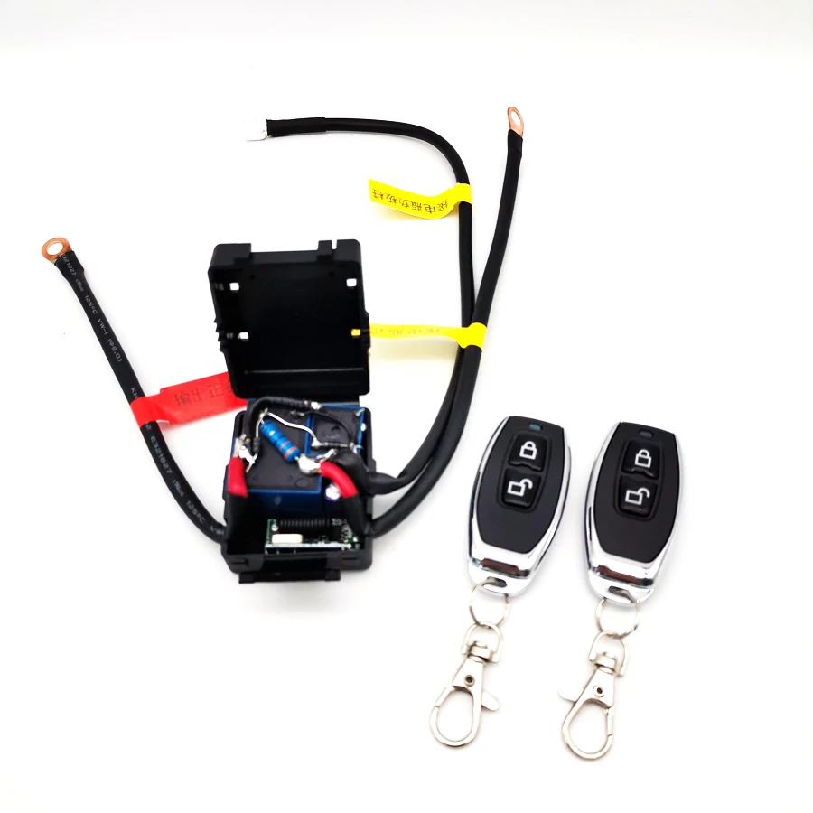 12v Motorcycle Battery Disconnect Cutoff Master Kill Switch Remote Wireless 2 Keys