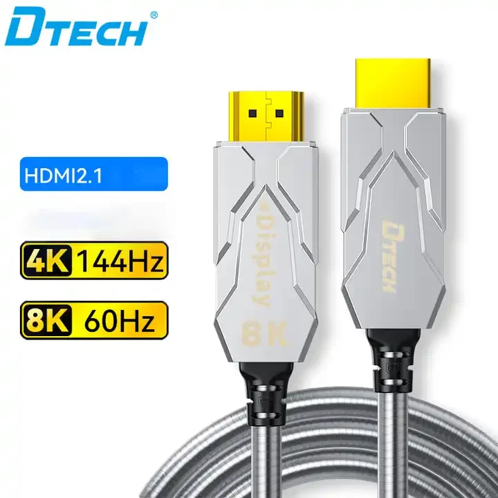 DTECH الصوت والفيديو UHD 8K 60 هرتز 4K 120 هرتز AOC HDMI 2.1 كابو كابل كابل 48 جيجابت في الثانية سميكة مدرعة الألياف البصرية كابل HDMI 30 متر