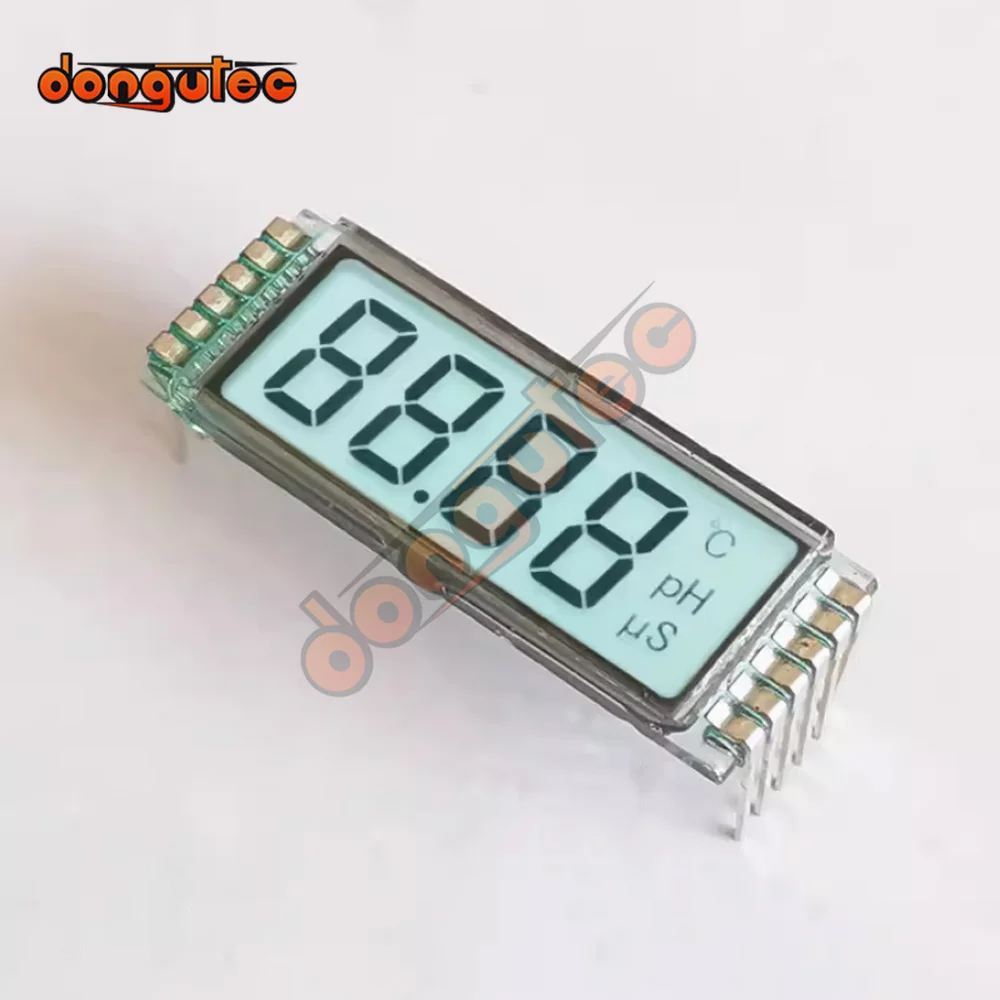 

12PIN TN Positive Small Size 4-Digits Segment LCD Panel No Backlight ht1621