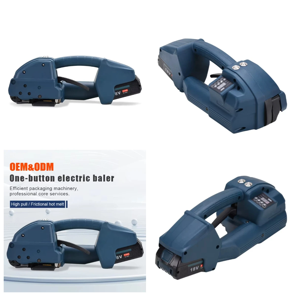 

STLF OYPPortable Strapping Machine Automatic Electric Packer Battery Powered Handheld Strapping Tools for PP PET Straps