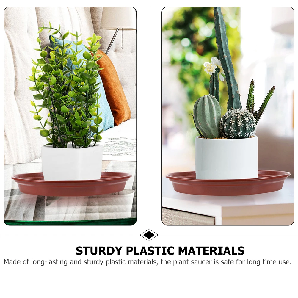 

10 Pcs Pallet Flower Pot Mat Drip Trays for Potted Plants Planter Water Receiving Saucers Bottom Rectangle
