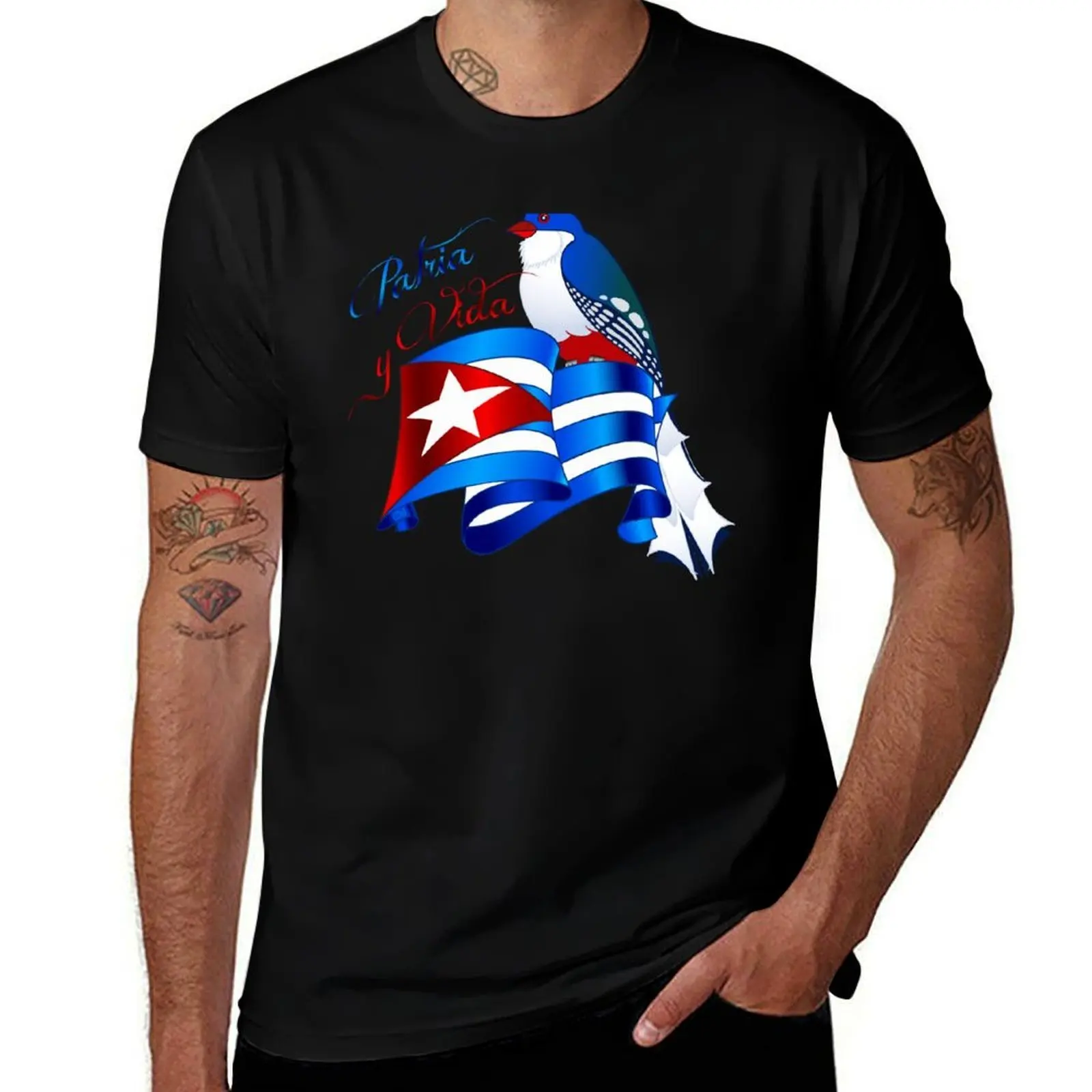 Cuba Patria y Vida T-Shirt Plus Size Non-Shrink T-Shirt