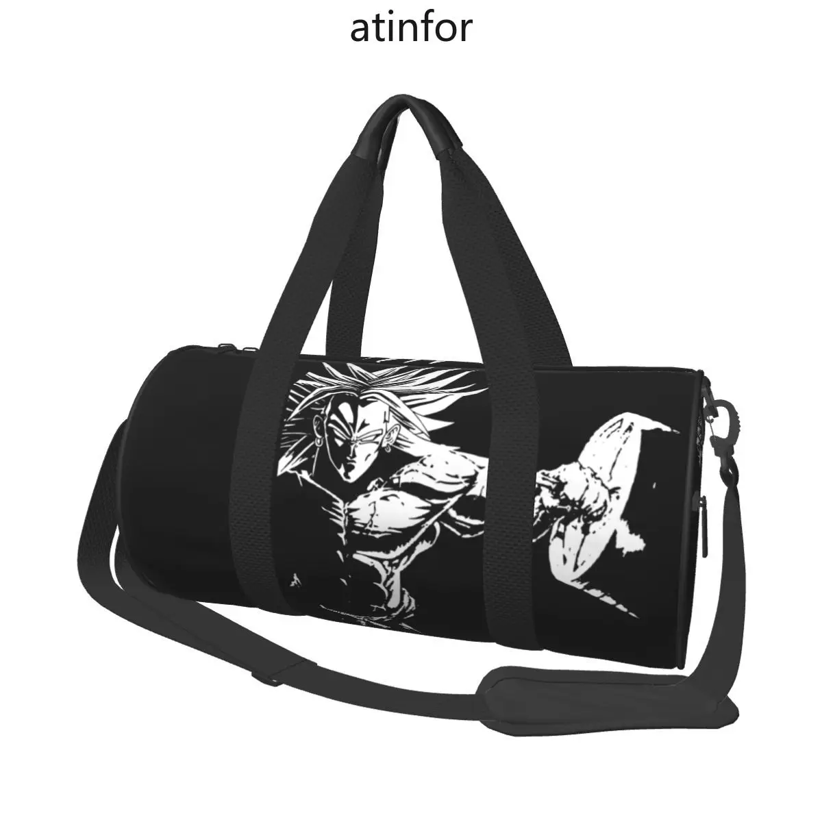 Anime Gym Motivational Travel Bag Funny Luggage Gym Bag with Shoes Cute Handbags Men's Design Waterproof Fitness Bag