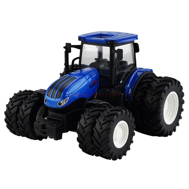 Alloy remote-controlled tractor toy large inertia sliding engineering vehicle Electric children\'s boy farm transport vehicle