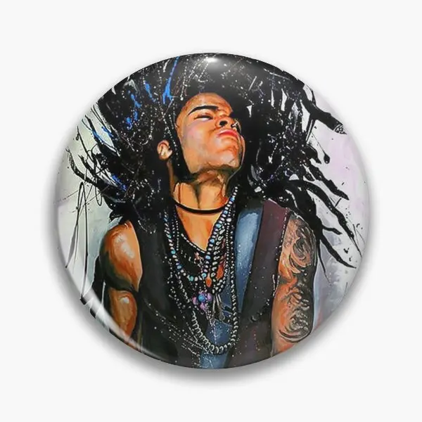 Lenny Kravitz  Soft Button Pin Brooch Clothes Funny Cute Metal Lover Gift Hat Creative Decor Women Jewelry Cartoon Badge Fashion