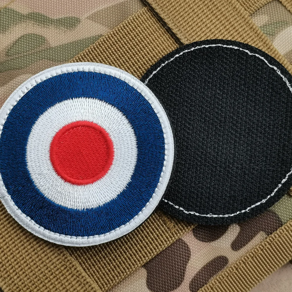 New Design ROYAL NAVY British Royal Computer Embroidery British Union Jack Badge Jacket Backpack Hook and Loop Patch