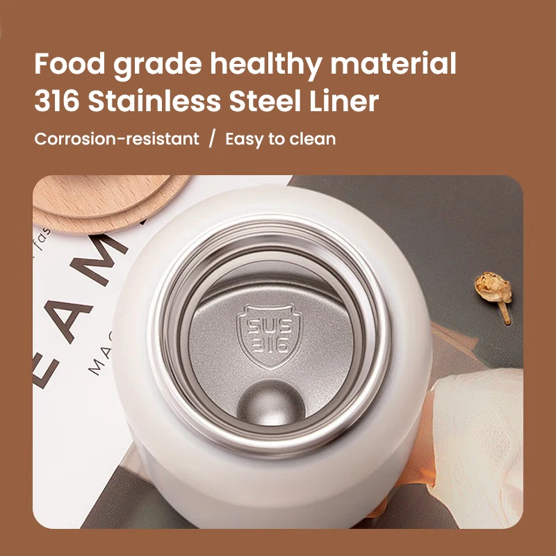 แก้วเก็บความร้อนฟิลิปส์พร้อมจอแสดงอุณหภูมิ AWP2775 หน้าจอสัมผัสแสดงอุณหภูมิ 460 มล. แผ่นซิลิโคนกันลื่น