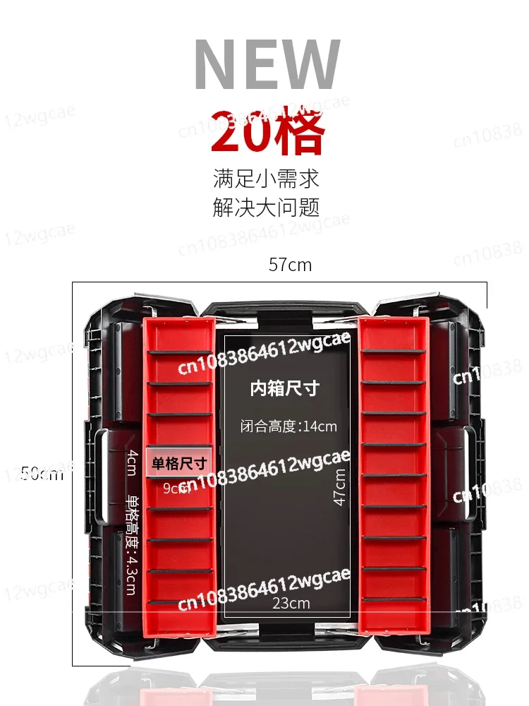 Large Three-Layer Folding Toolbox Household Multifunctional Portable Repair Art Student Storage Box Electrician