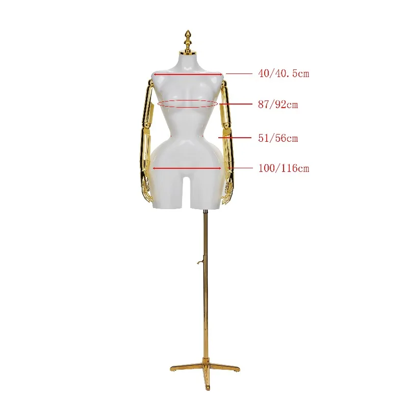 Modern female plastic mannequin retail shop window display stand for fashion display