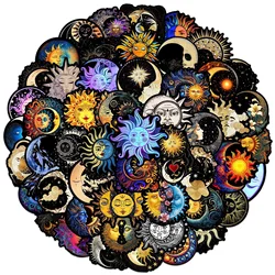 10/50Pcs Dark Gothic Witch Sun Moon Graffiti Stickers Aesthetic Cartoon Art Decals Toy Car Laptop Diary Phone Waterproof Sticker
