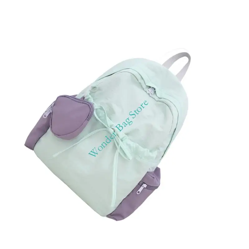 H3CB Ransel Sekolah Tas Buku Sekolah Perguruan Tinggi Ringan Ransel Laptop Ransel Kasual Travel Tas Daypack Rapi Uniseks