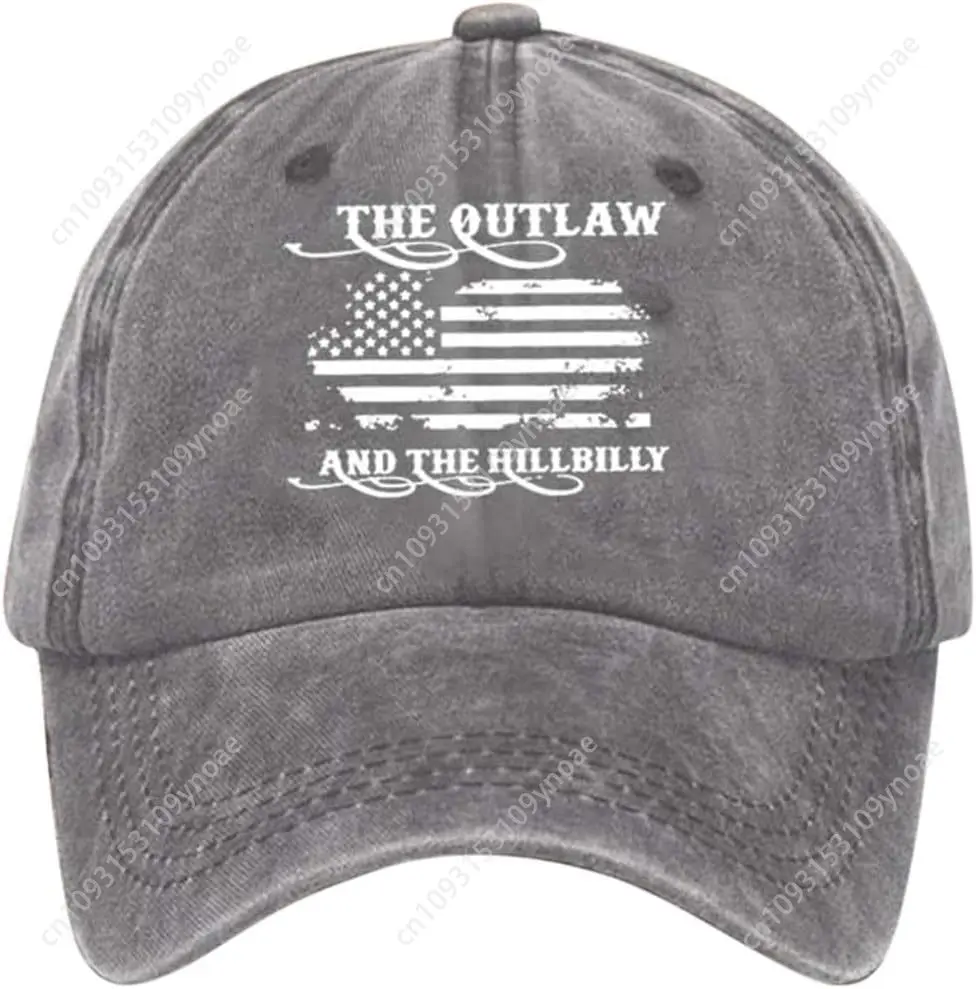 

The Outlaw and The Hillbilly Hat 2024 Election Hats Vote Baseball Cap Unisex Patriotic Flag Caps Men Woman Outdoor Casual Party