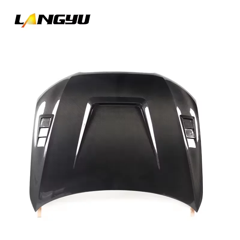 Langyu 2013-2016 Car Accessories Front Bonnet Carbon Fiber Engine Cover For Audi A4 S4 RS4 B8.5 Sedan LY Style Engine Hood