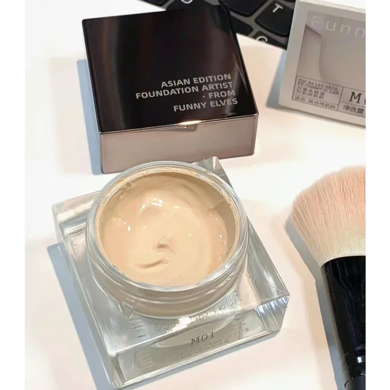 Crema de Maquillaje Divertida con Diseño de Duendes, Ligera, de Larga Duración, Cobertura Total, Corrector, Hidratante, Resistente al Agua, Cosméticos Coreanos