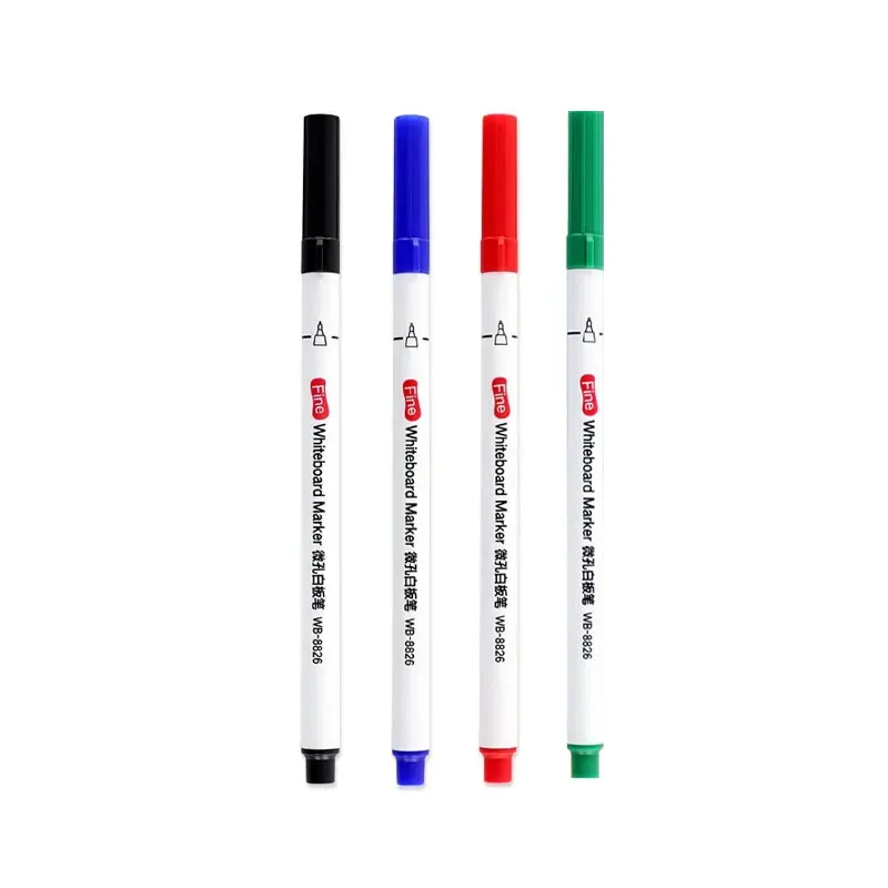 4/12 stuks 0,5 mm droog uitwisbare markers whiteboard markeerstift kantoor school wit bord briefpapier extra fijne punt veelkleurige makers pen