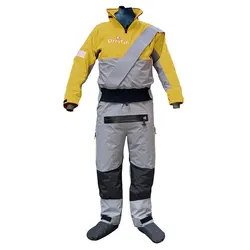 Mens Drysuits Waterproof Breathable Dry Suits Removable Hood for Kayaking Sailing Paddling Canoeing Rafting & Cold Water Sports