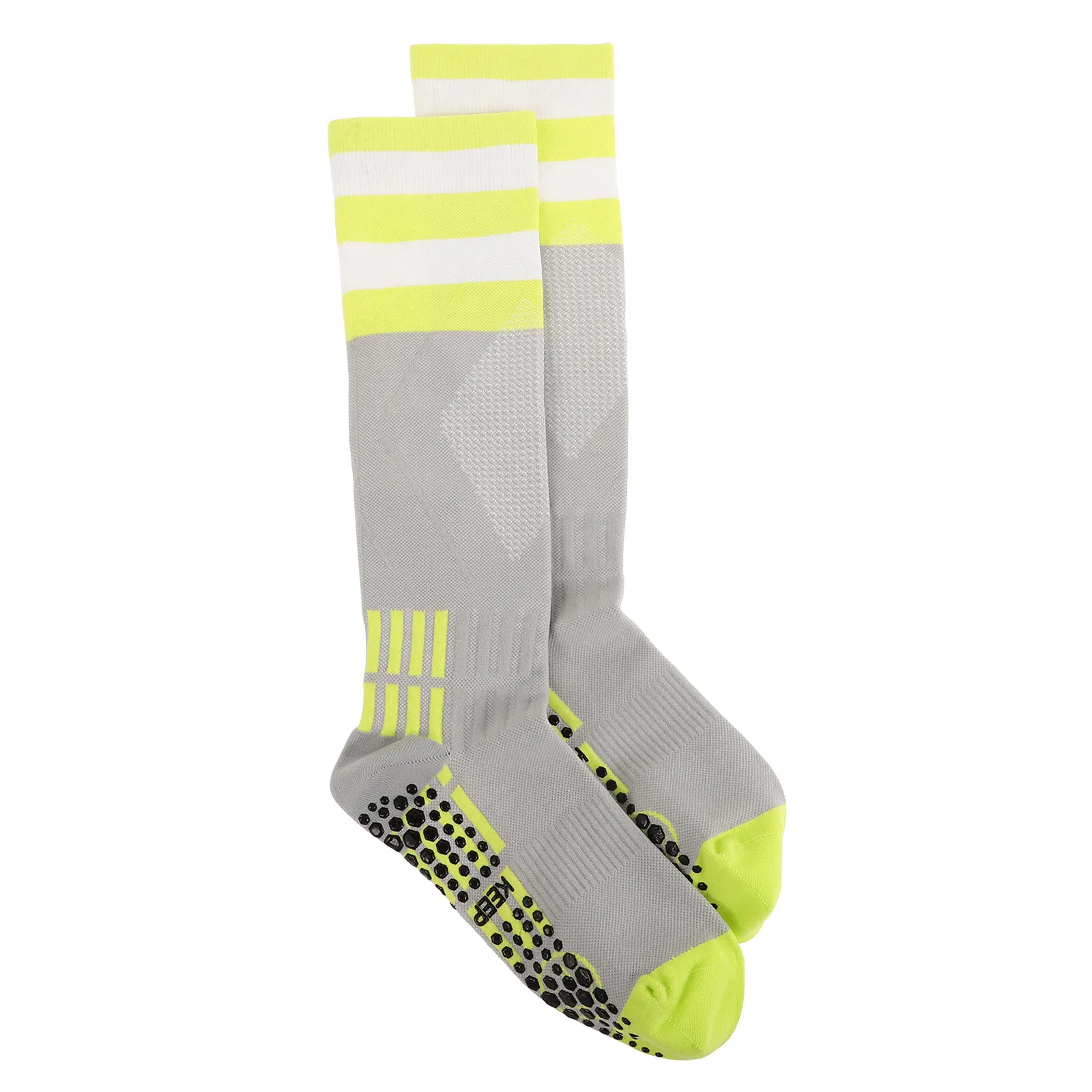 

1Pair Anti-Slip Fitness Socks Compression Men Knee High Elastic Sports Socks for Running Cycling Travel Support