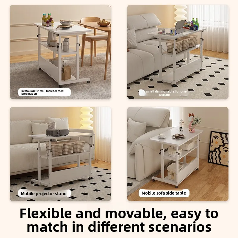 طاولة بجانب السرير، طاولة كمبيوتر قابلة للرفع، طاولة دراسة للطلاب في المنزل وغرفة النوم #4