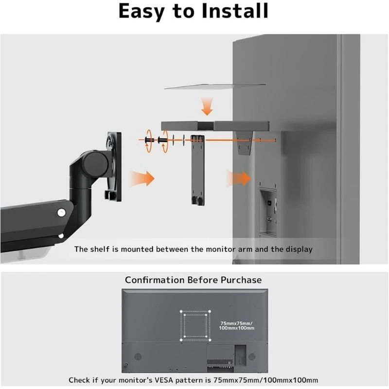 T5EA -Bildschirmspeicherregal -Bildschirm Top für Router und mehr Platz sparen Metalllager für Büro und Spiele